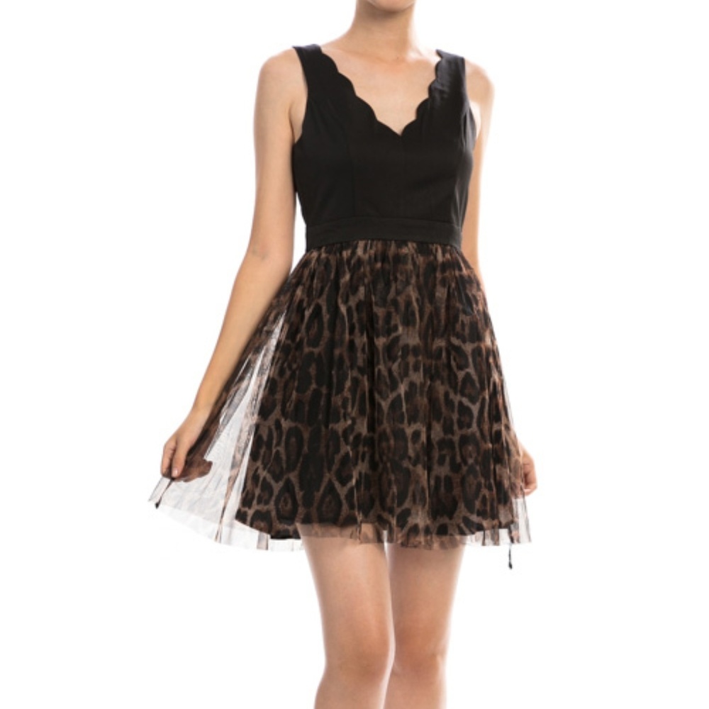Animal Print Tulle dress